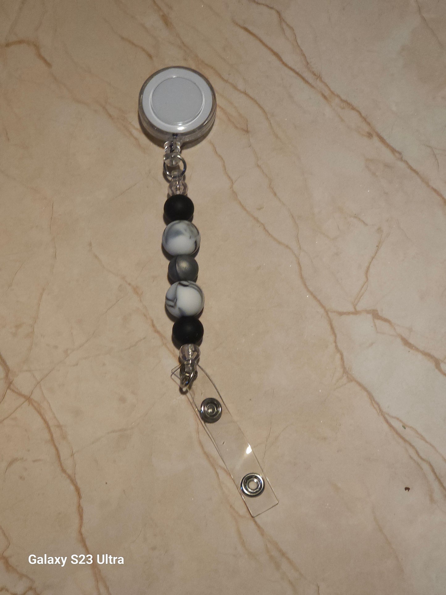 Beaded Badge Reel