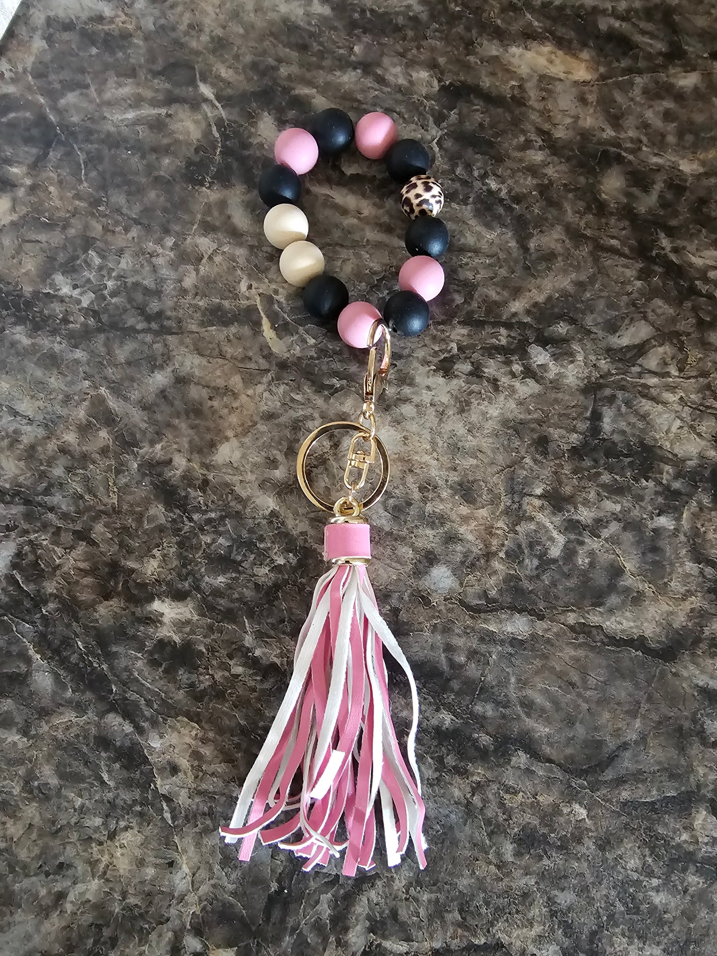 Beaded Wristlet Keychain
