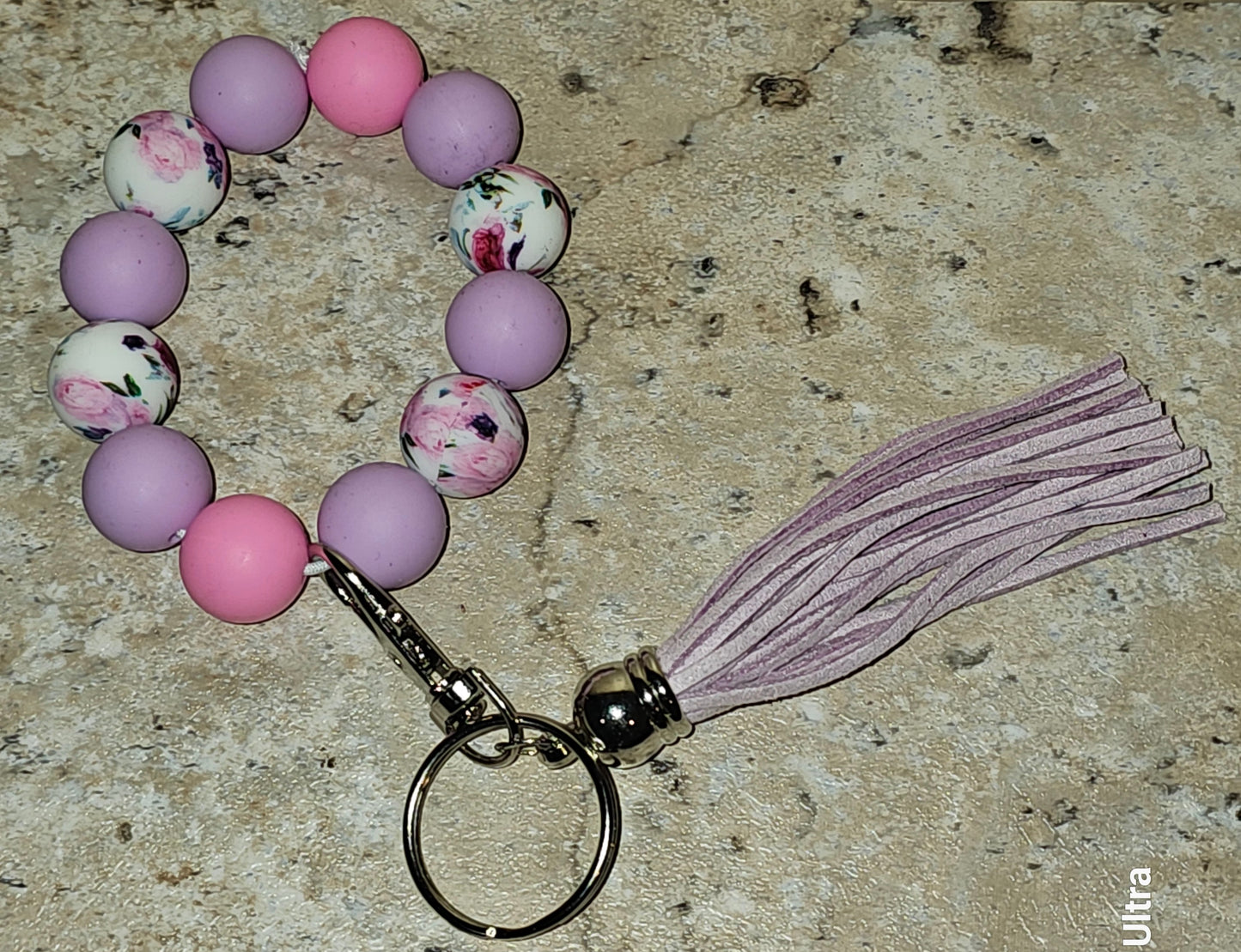 Beaded Wristlet Keychain