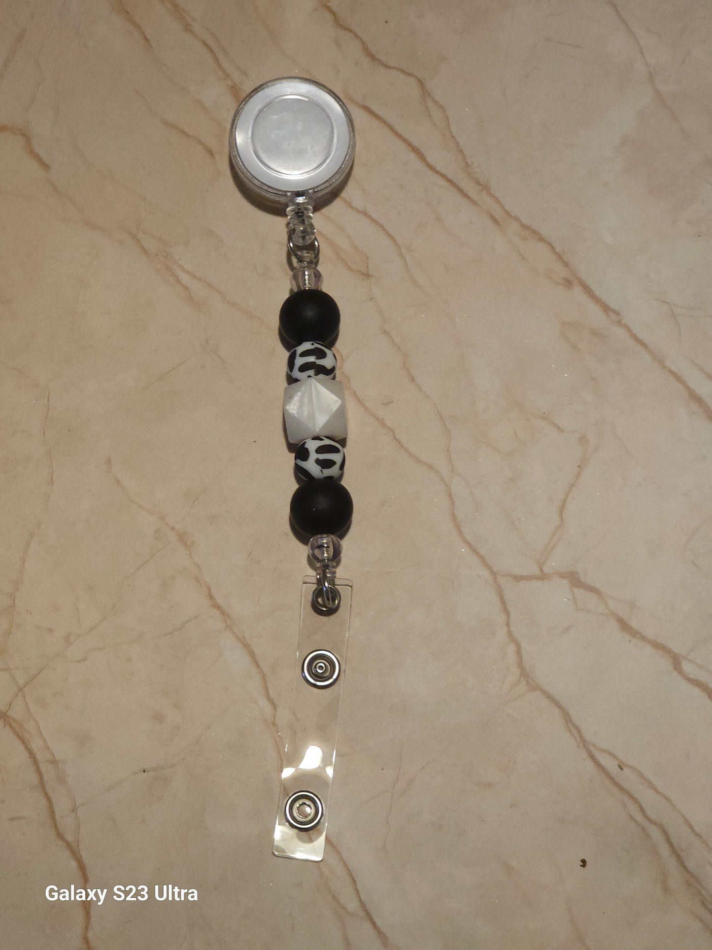 Beaded Badge Reel