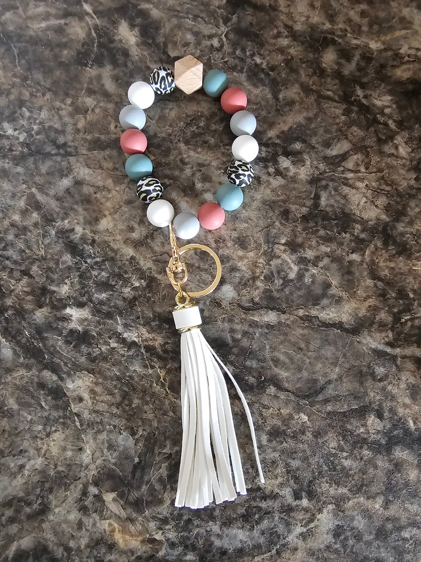 Beaded Wristlet Keychain