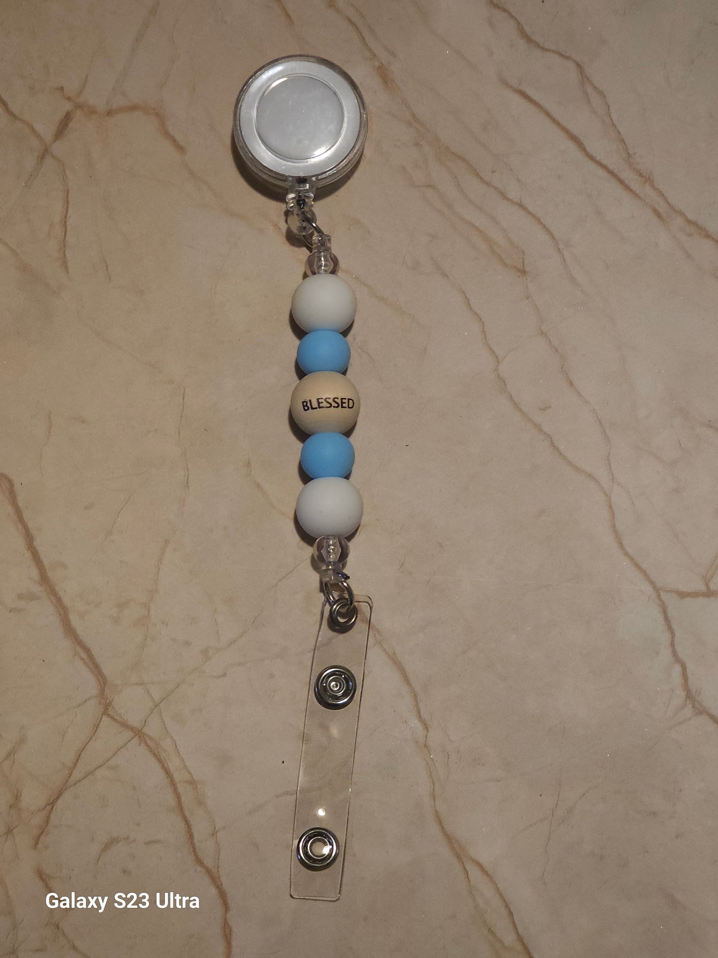 Beaded Badge Reel