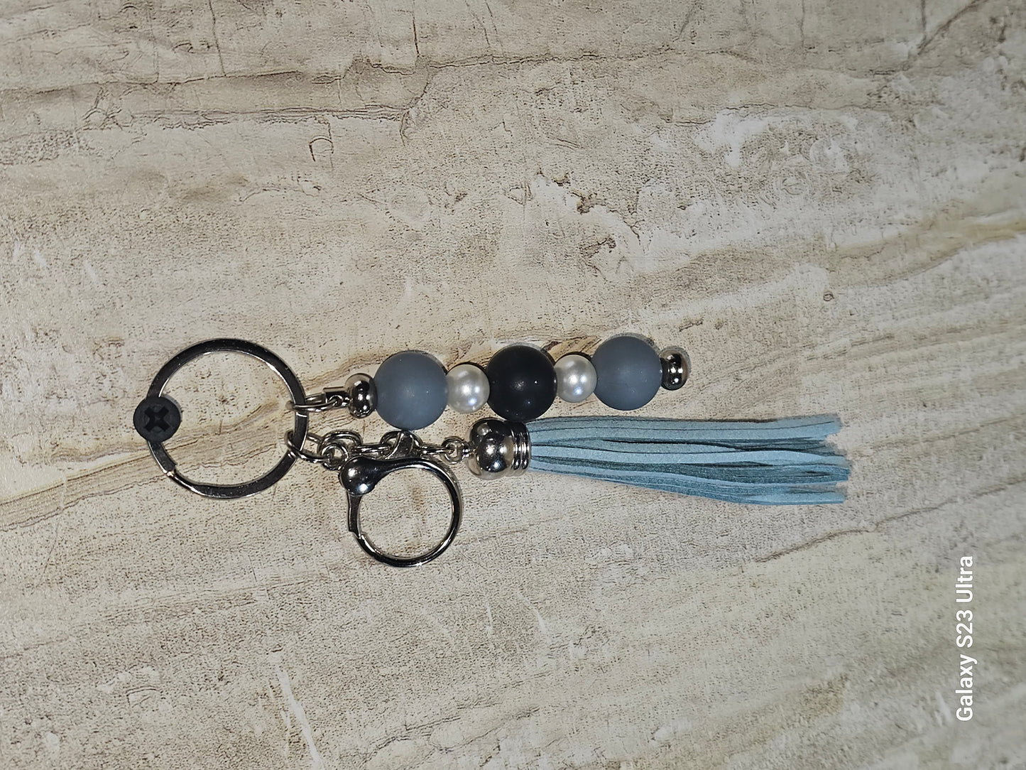 Beaded Bar Keychain
