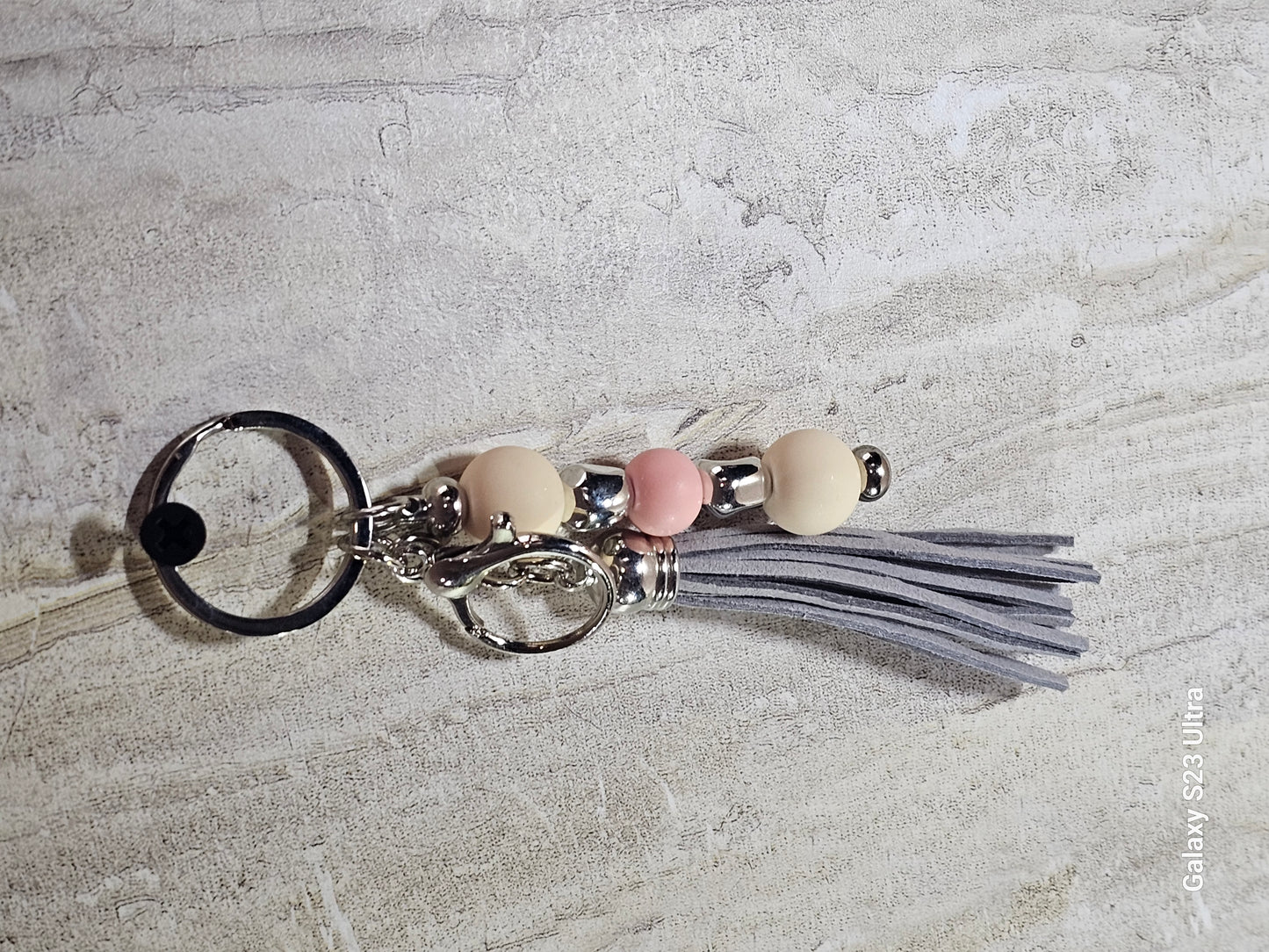 Beaded Bar Keychain