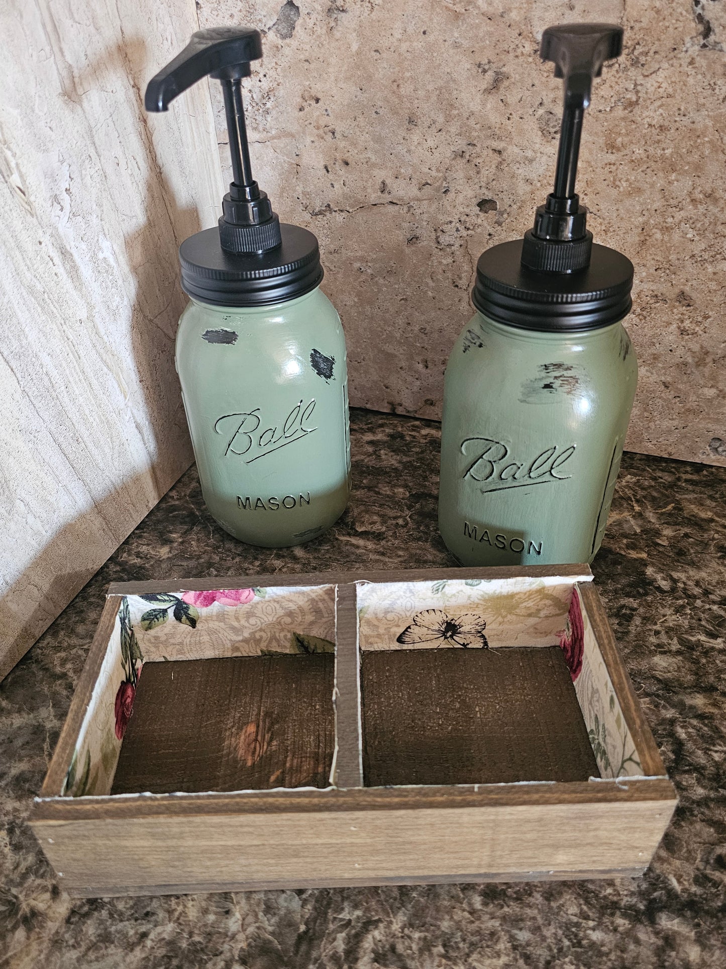 Soap/Lotion Dispenser Set with Crate