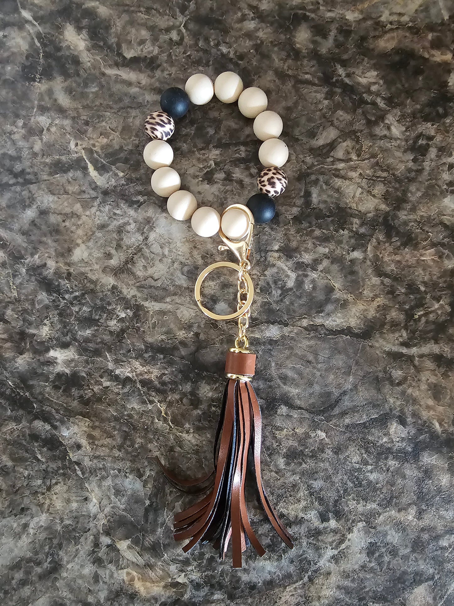 Beaded Wristlet Keychain