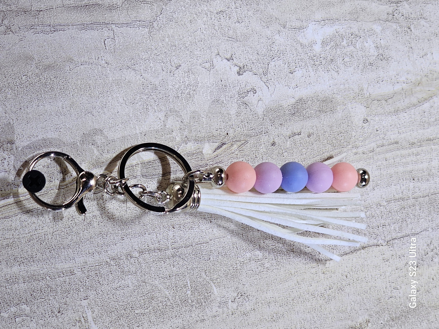 Beaded Bar Keychain