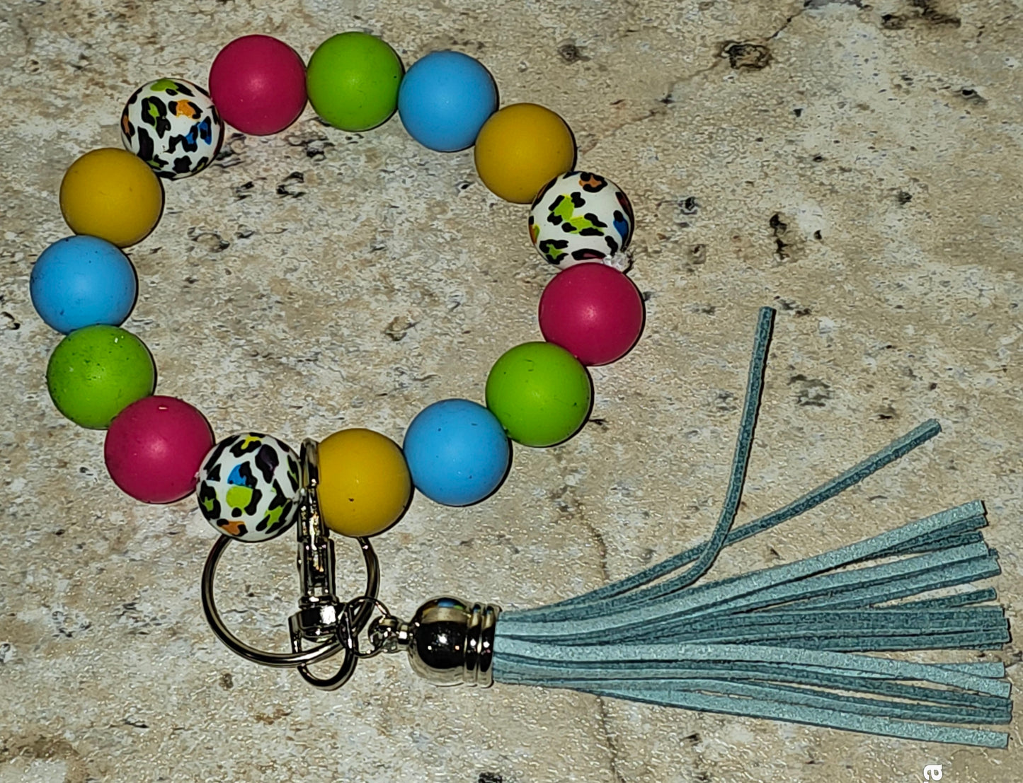 Beaded Wristlet Keychain