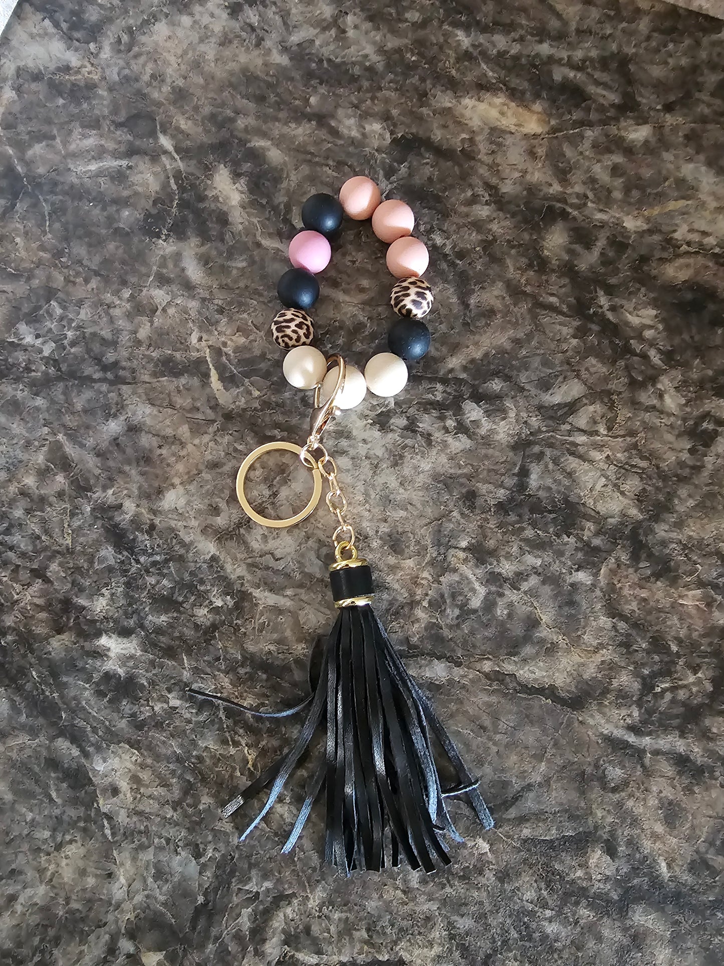 Beaded Wristlet Keychain