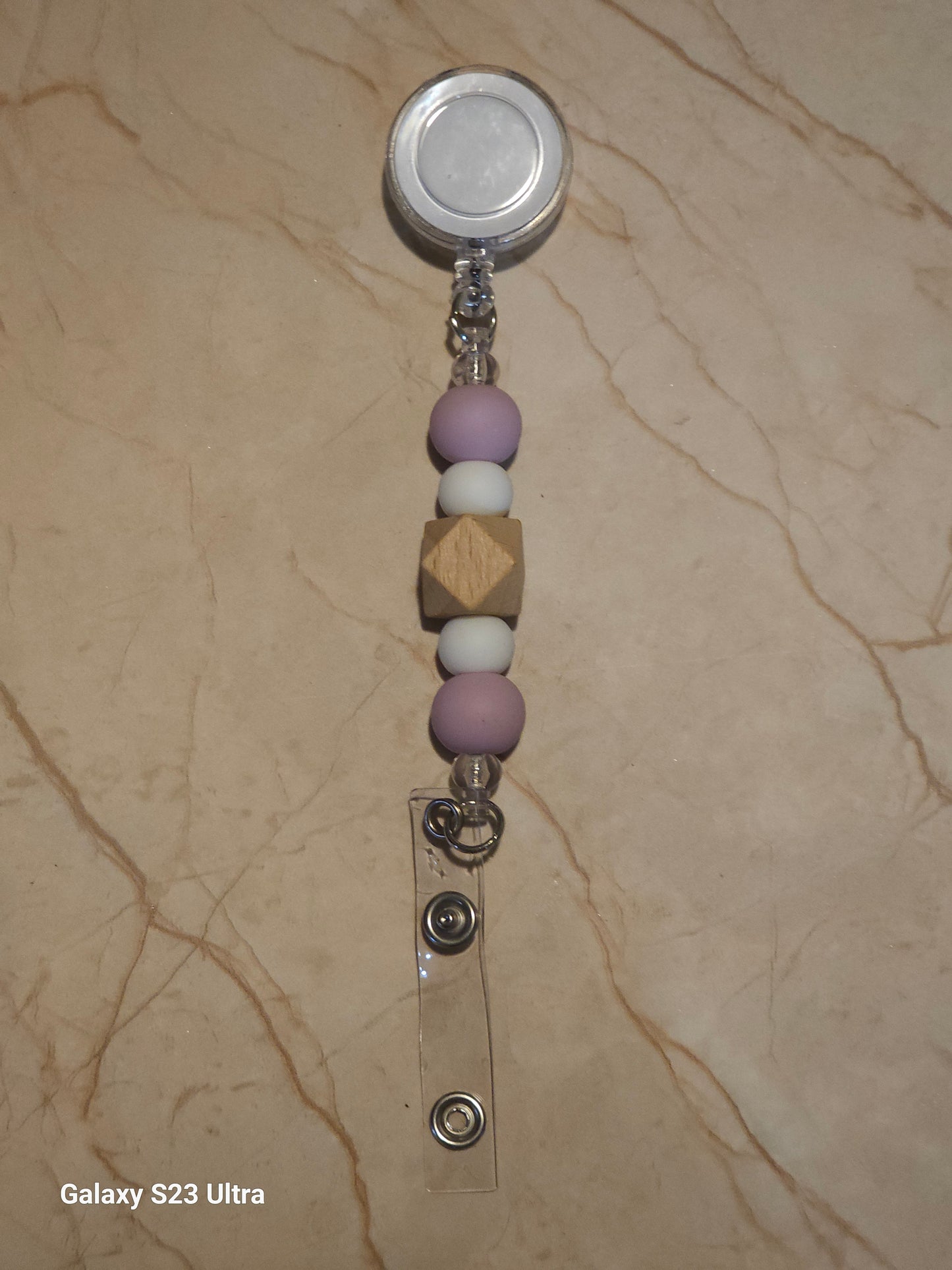 Beaded Badge Reel
