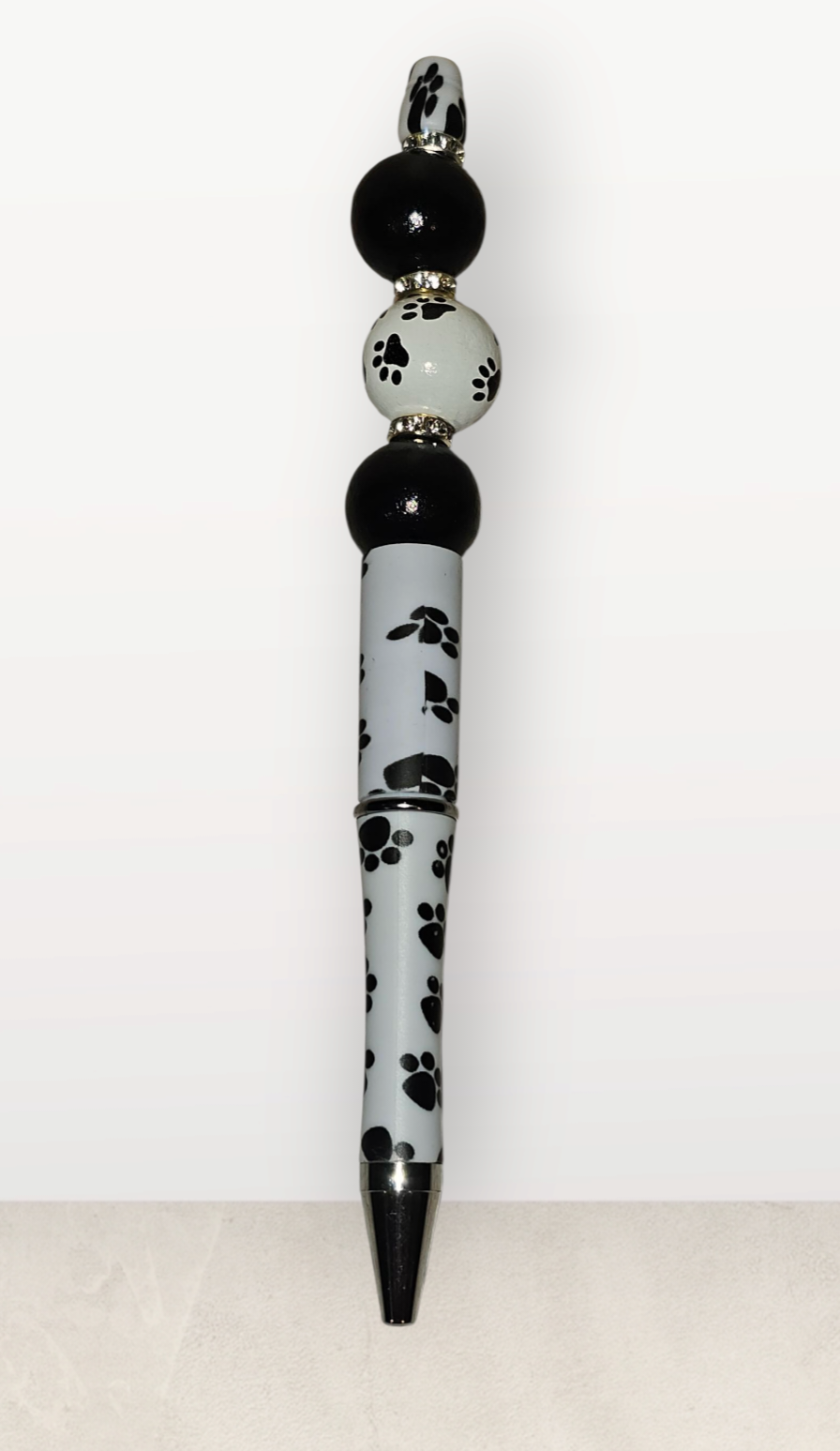 Beaded Fashion Pen-Paw Print Theme 1