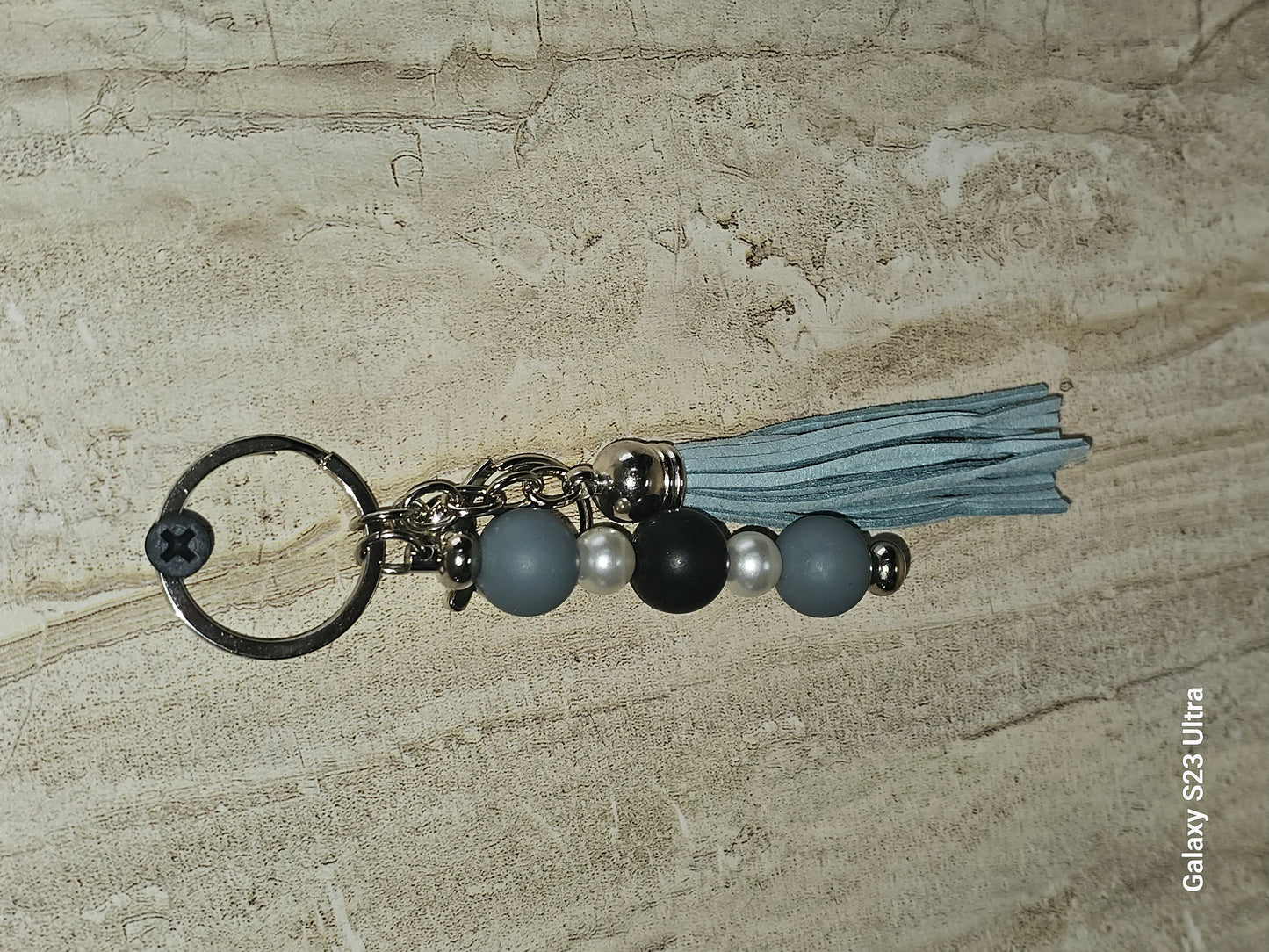 Beaded Bar Keychain
