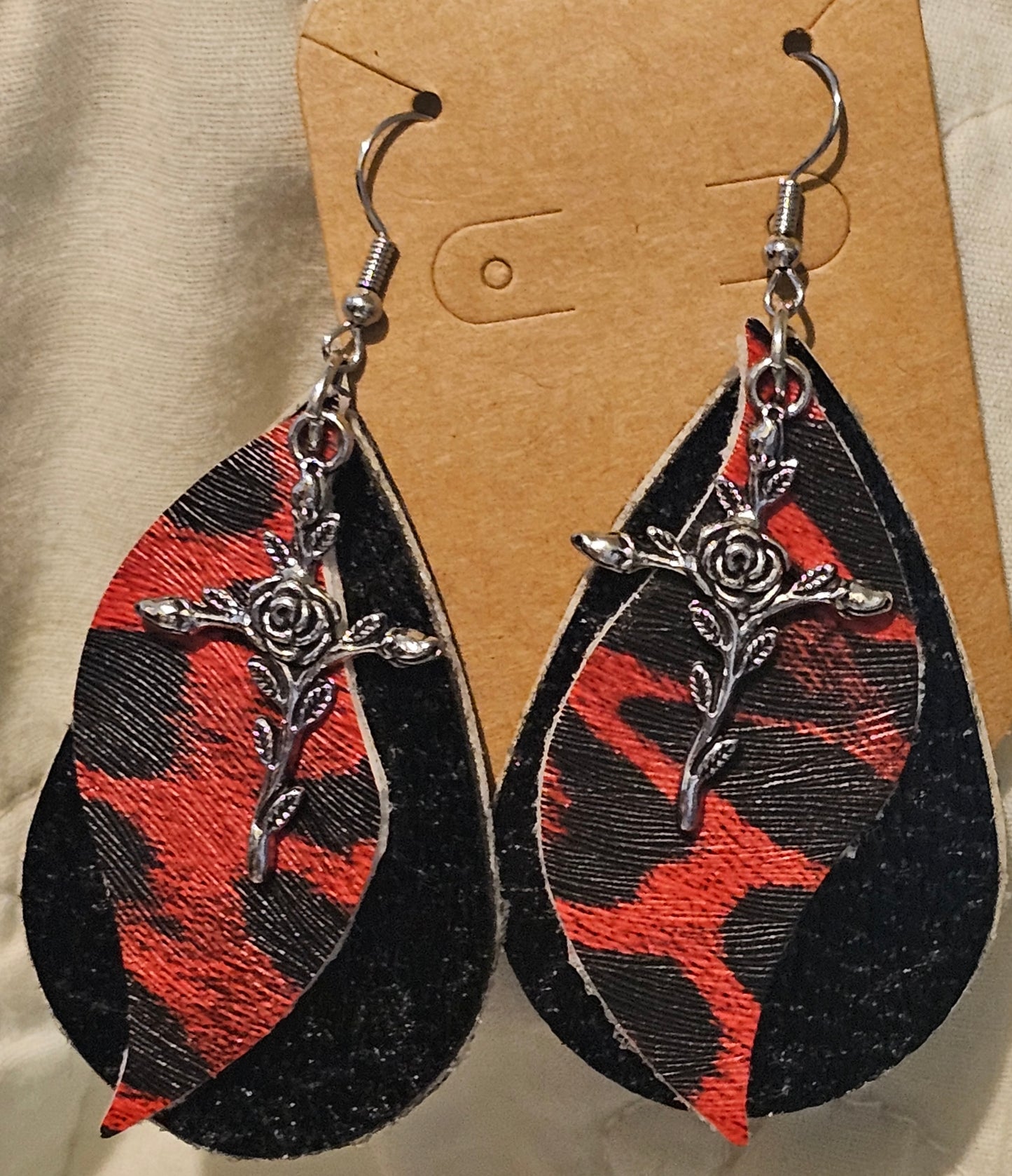 Faux Leather Earrings
