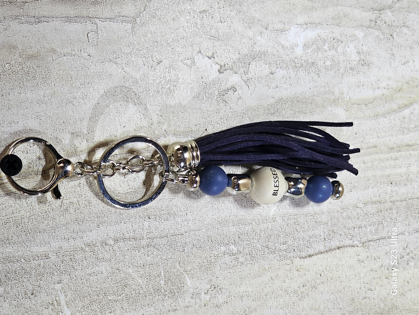 Beaded Bar Keychain