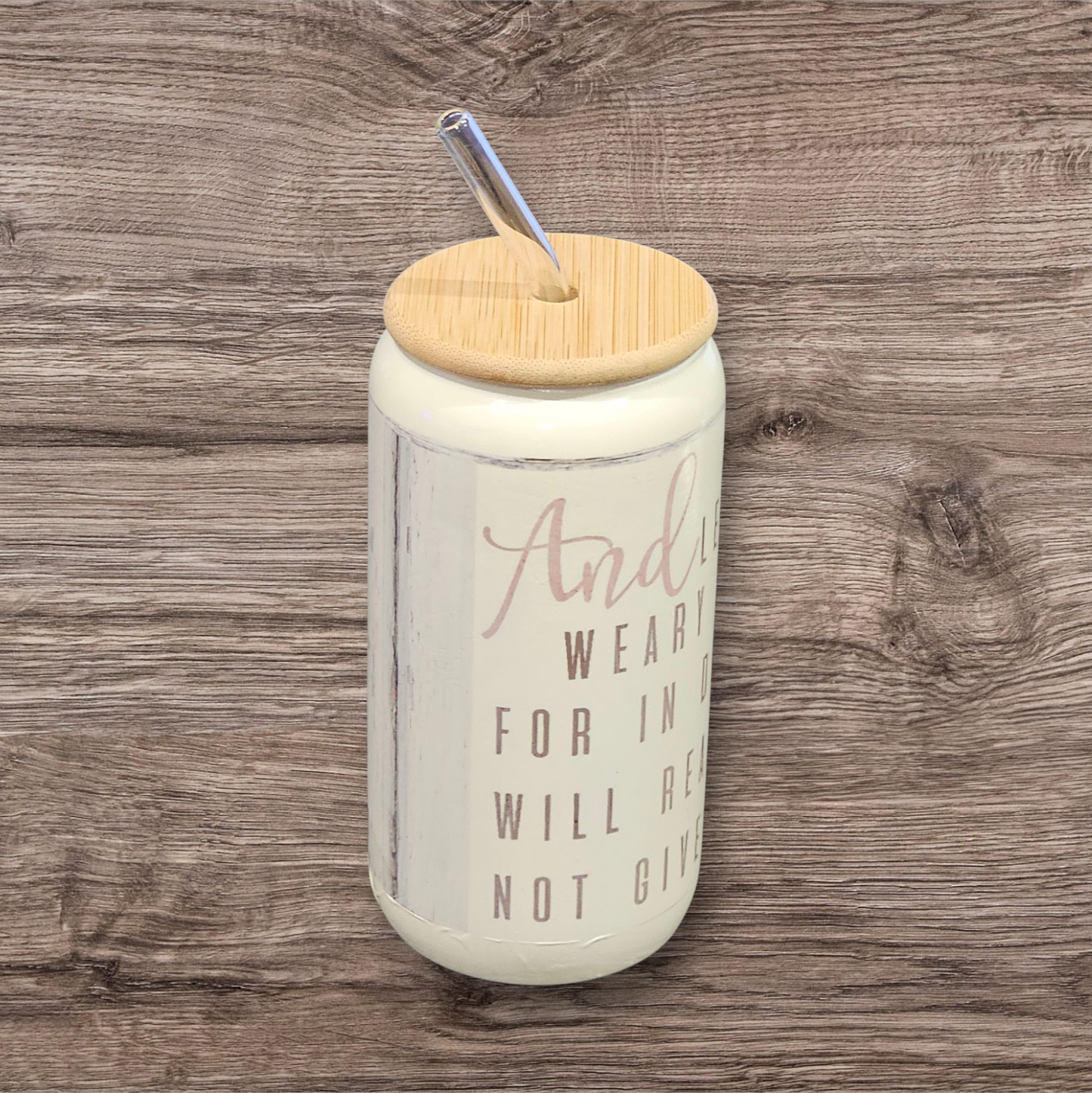 Glass Can- Scripture