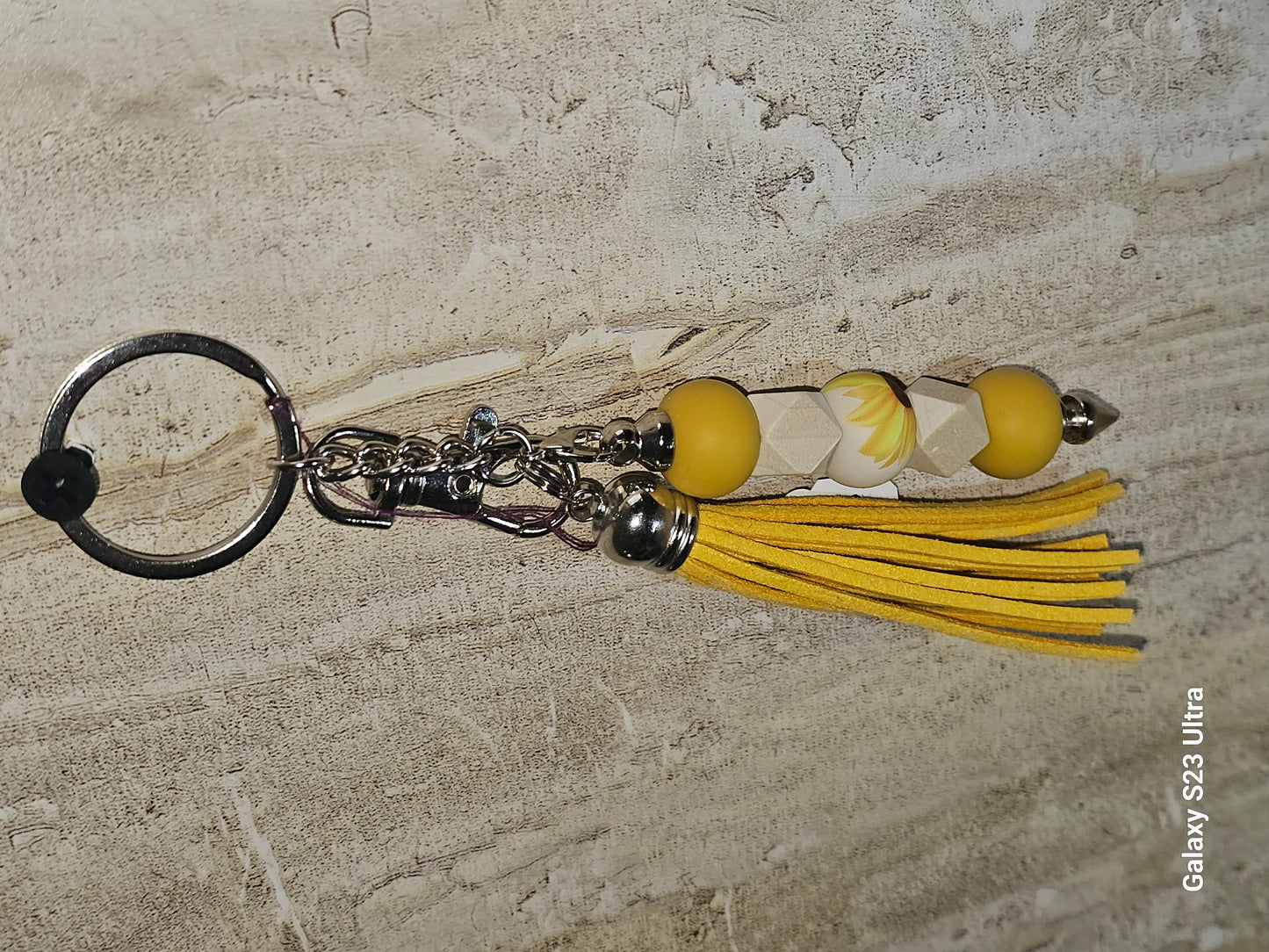 Beaded Bar Keychain