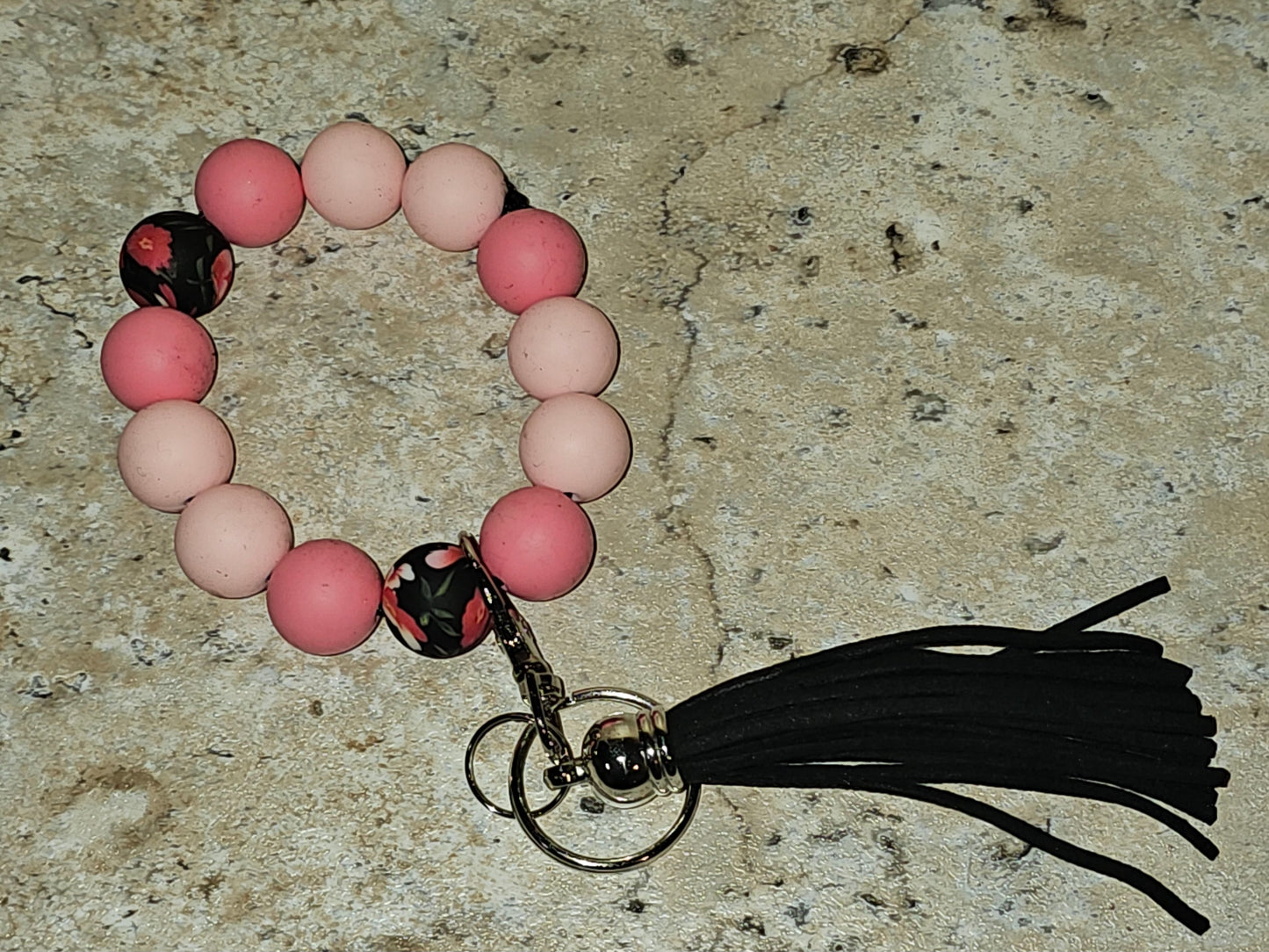 Beaded Wristlet Keychain