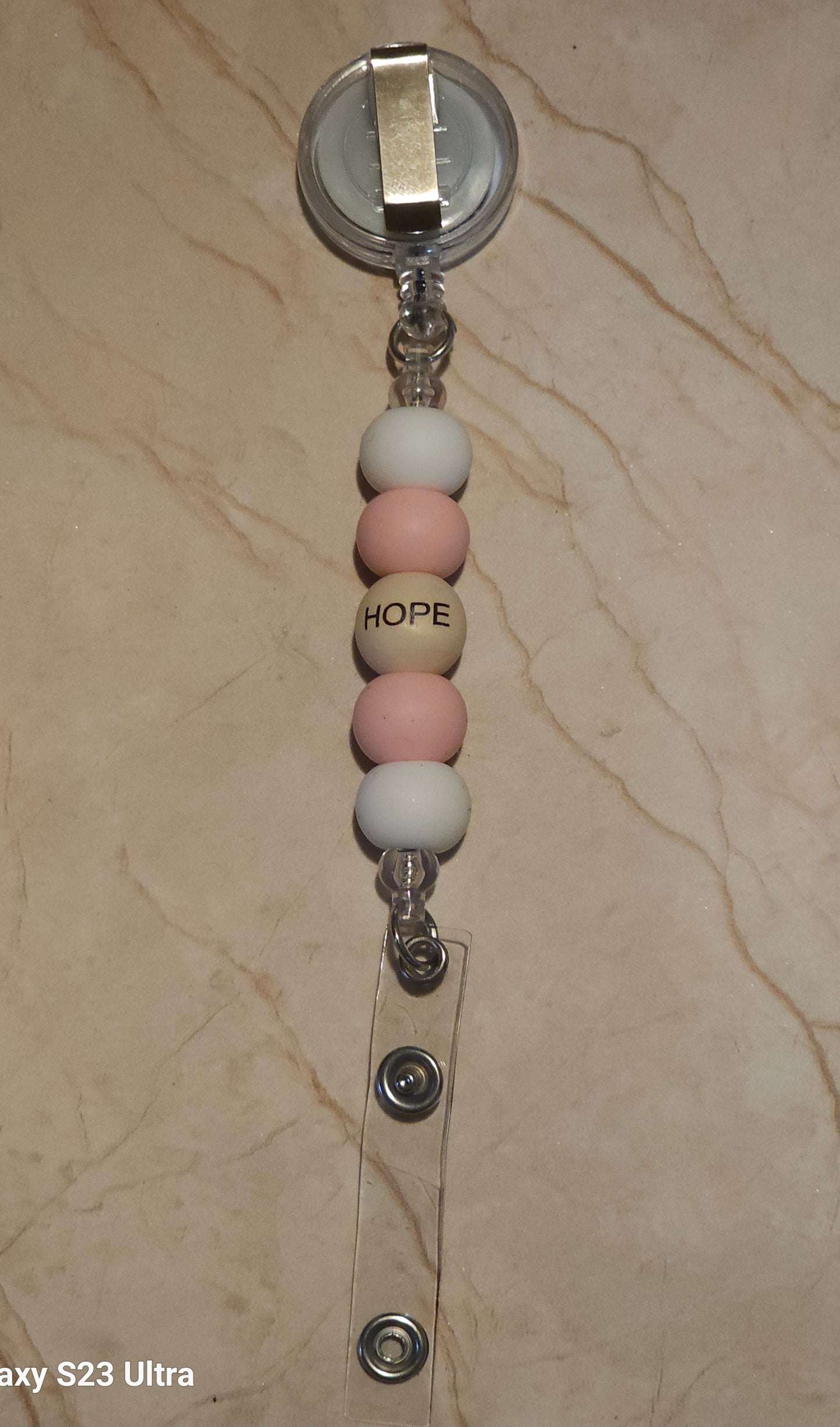 Beaded Badge Reel