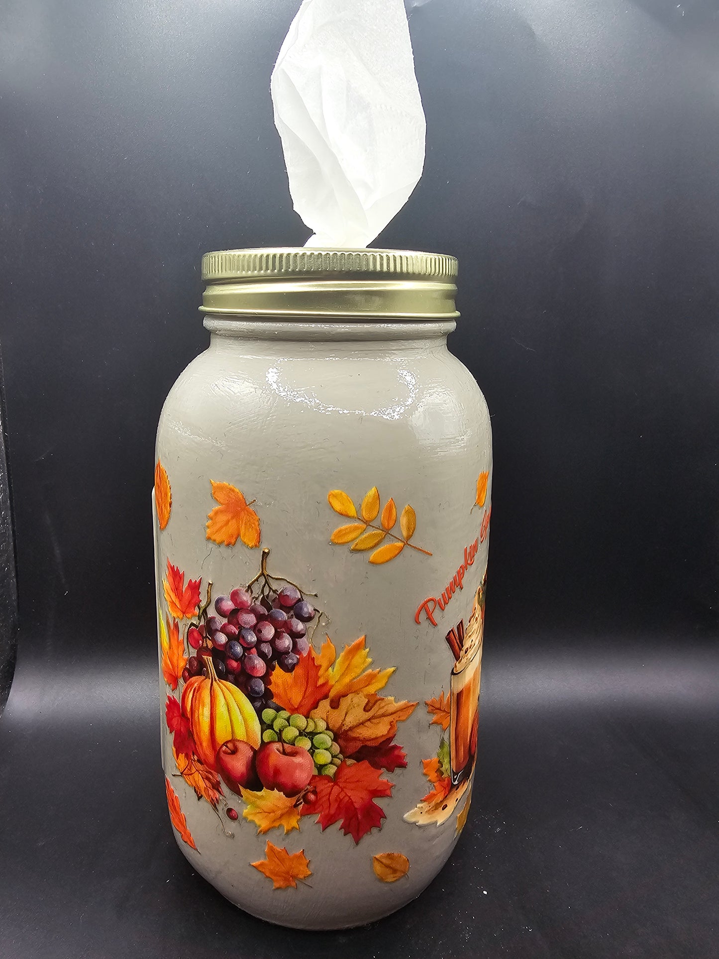 Pumpkin Spice & Jesus Christ Kleenex Jar
