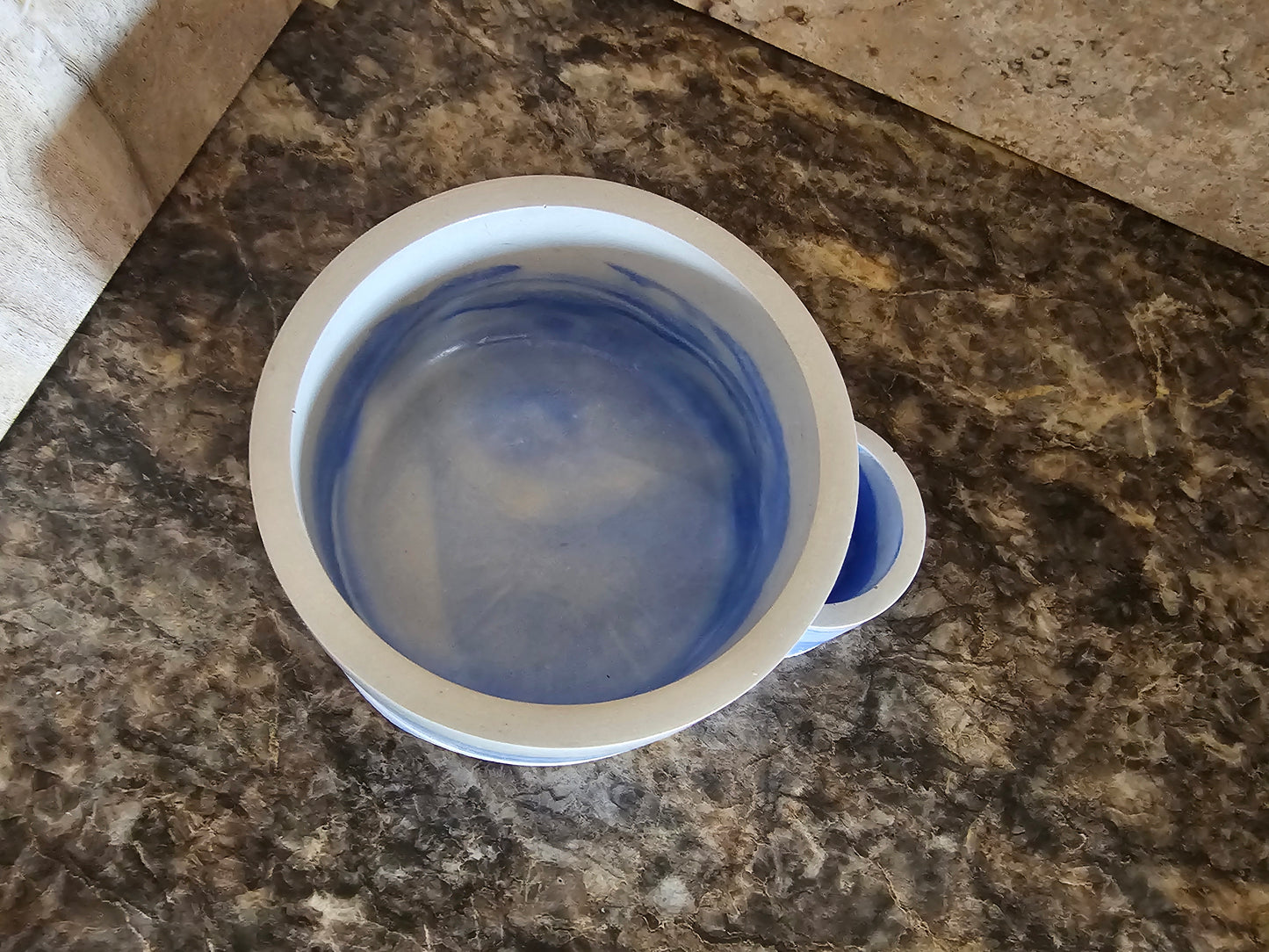 Round Candle Holder with Matches Holder