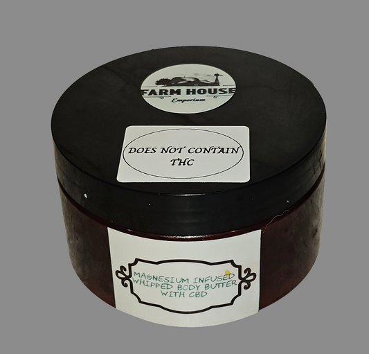 Magnesium Infused Whipped Body Butter with CBD Oil