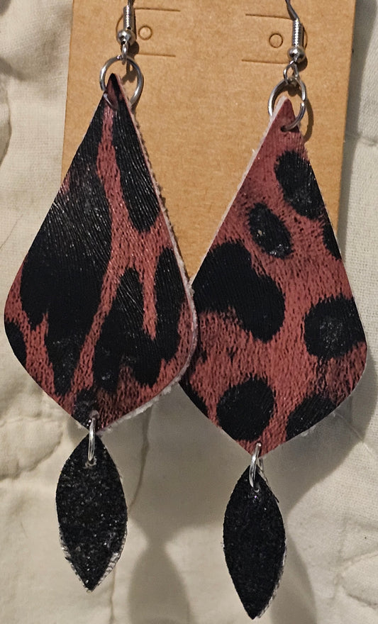 Faux Leather Earrings