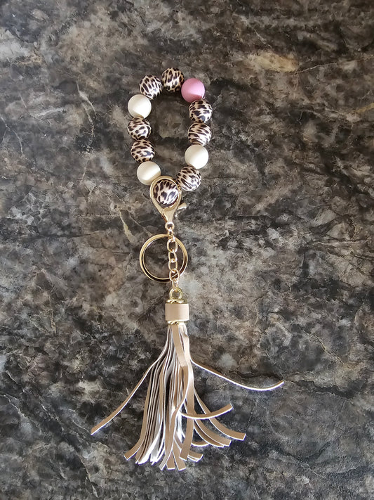 Beaded Wristlet Keychain