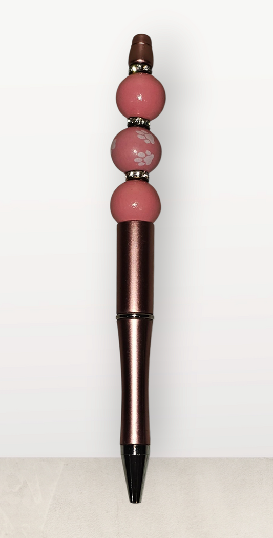 Beaded Fashion Pen-Paw Print Theme 2