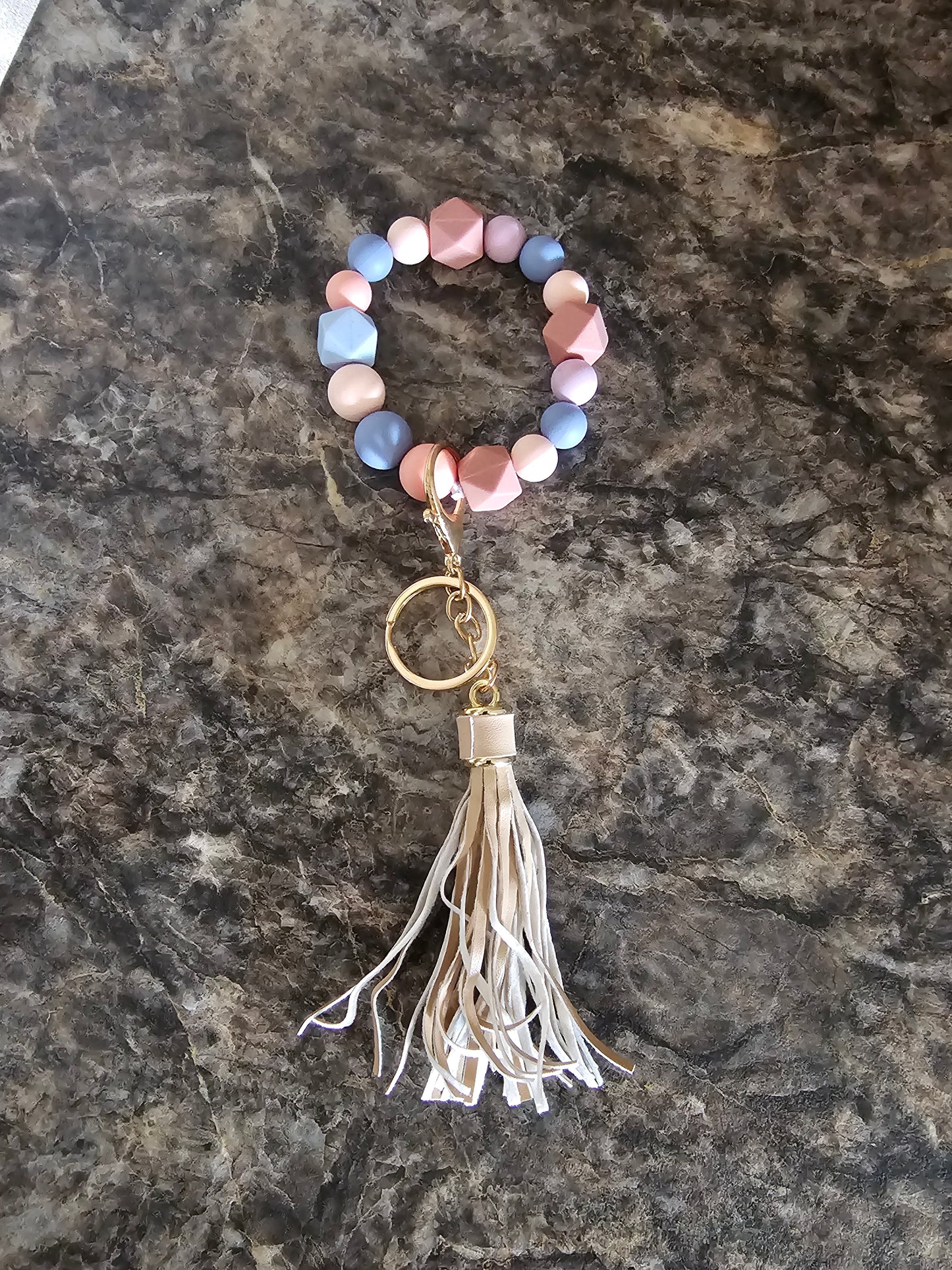 Beaded Wristlet Keychain