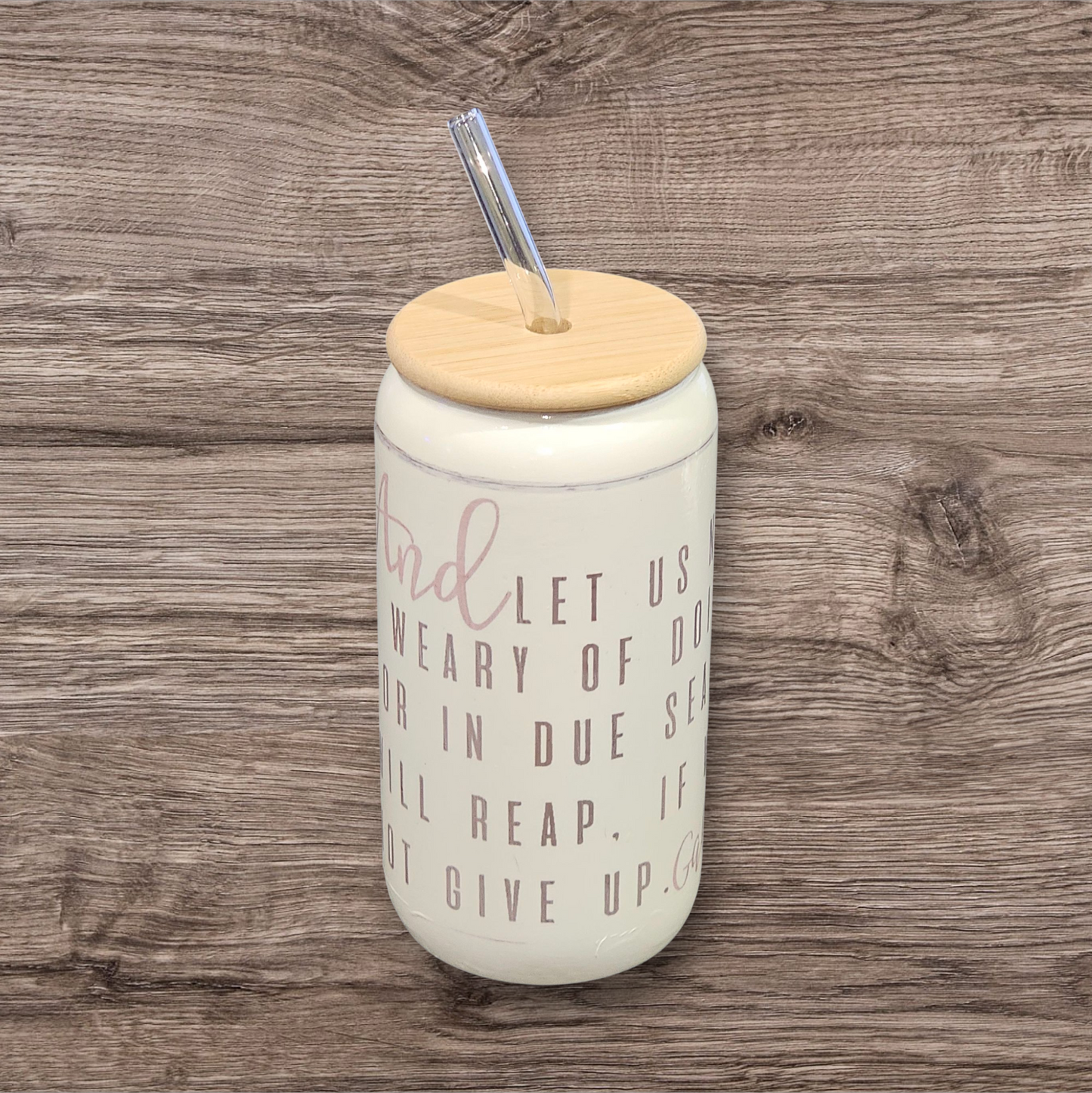 Glass Can- Scripture