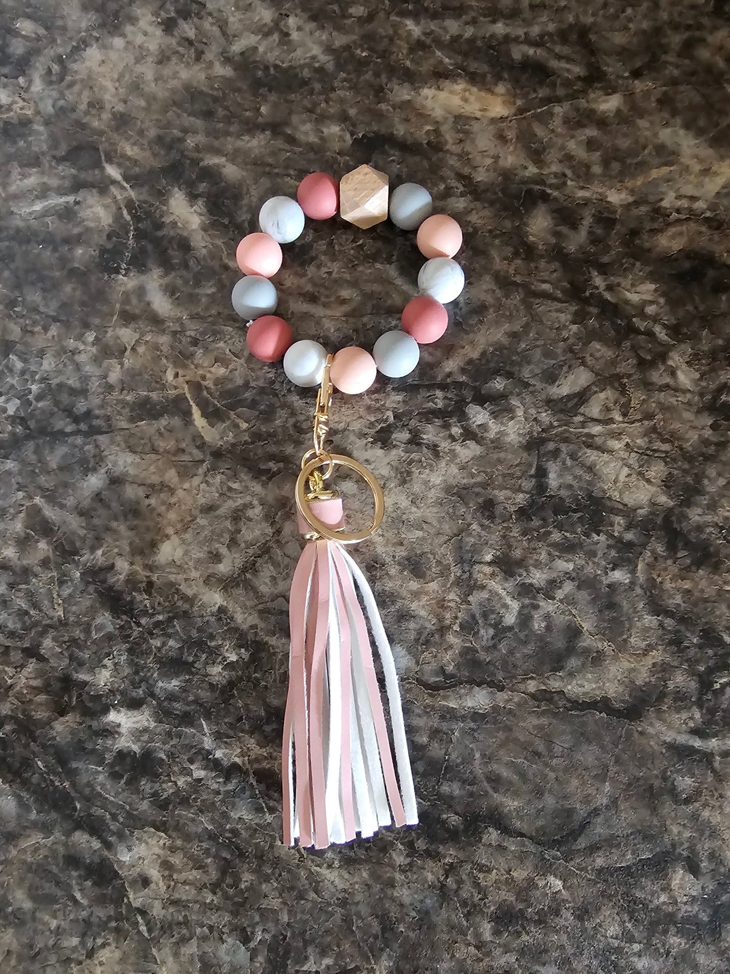 Beaded Wristlet Keychain