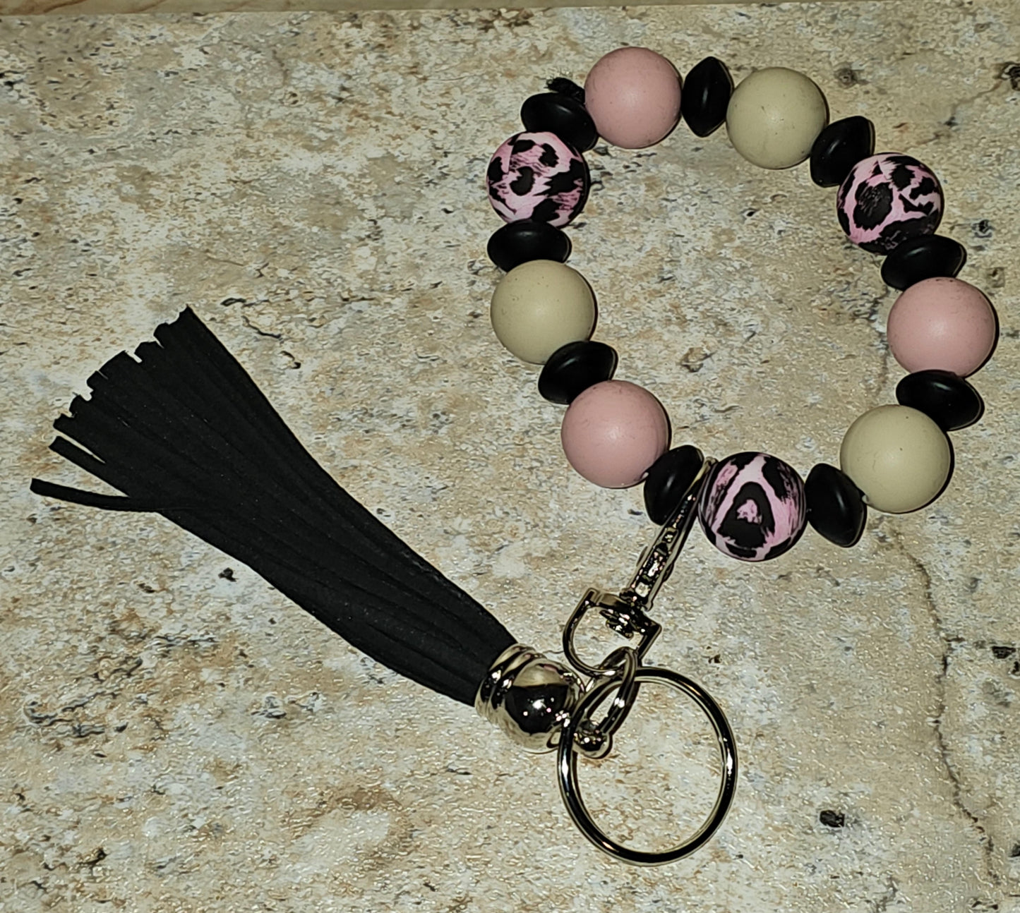 Beaded Wristlet Keychain