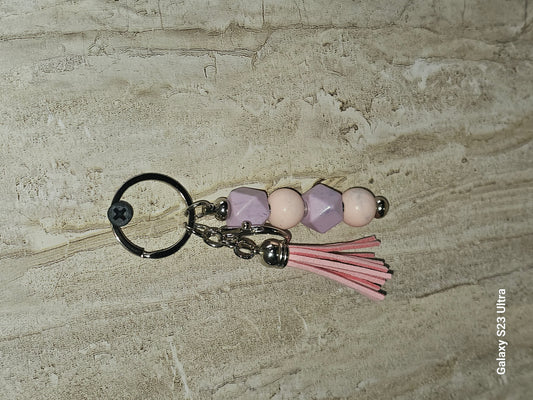 Beaded Bar Keychain