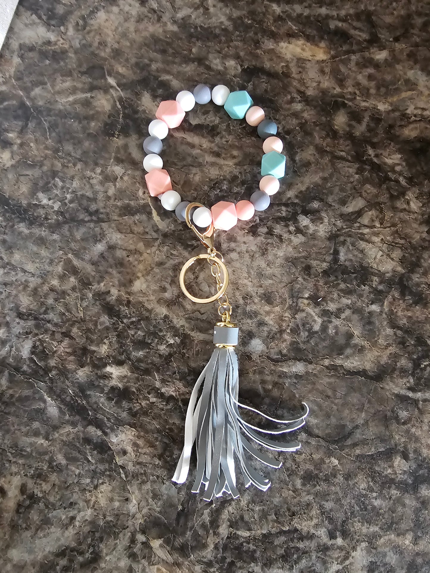 Beaded Wristlet Keychain