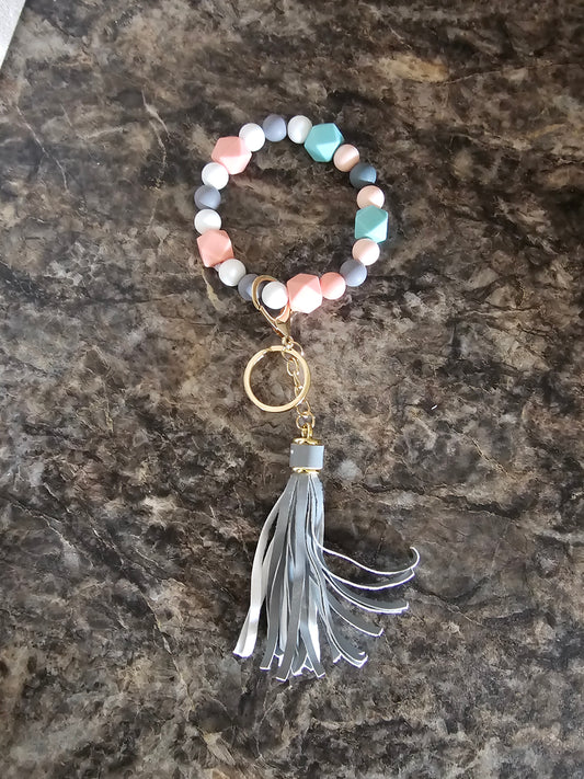 Beaded Wristlet Keychain