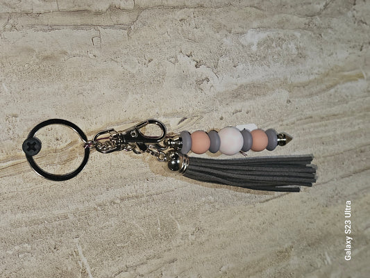 Beaded Bar Keychain