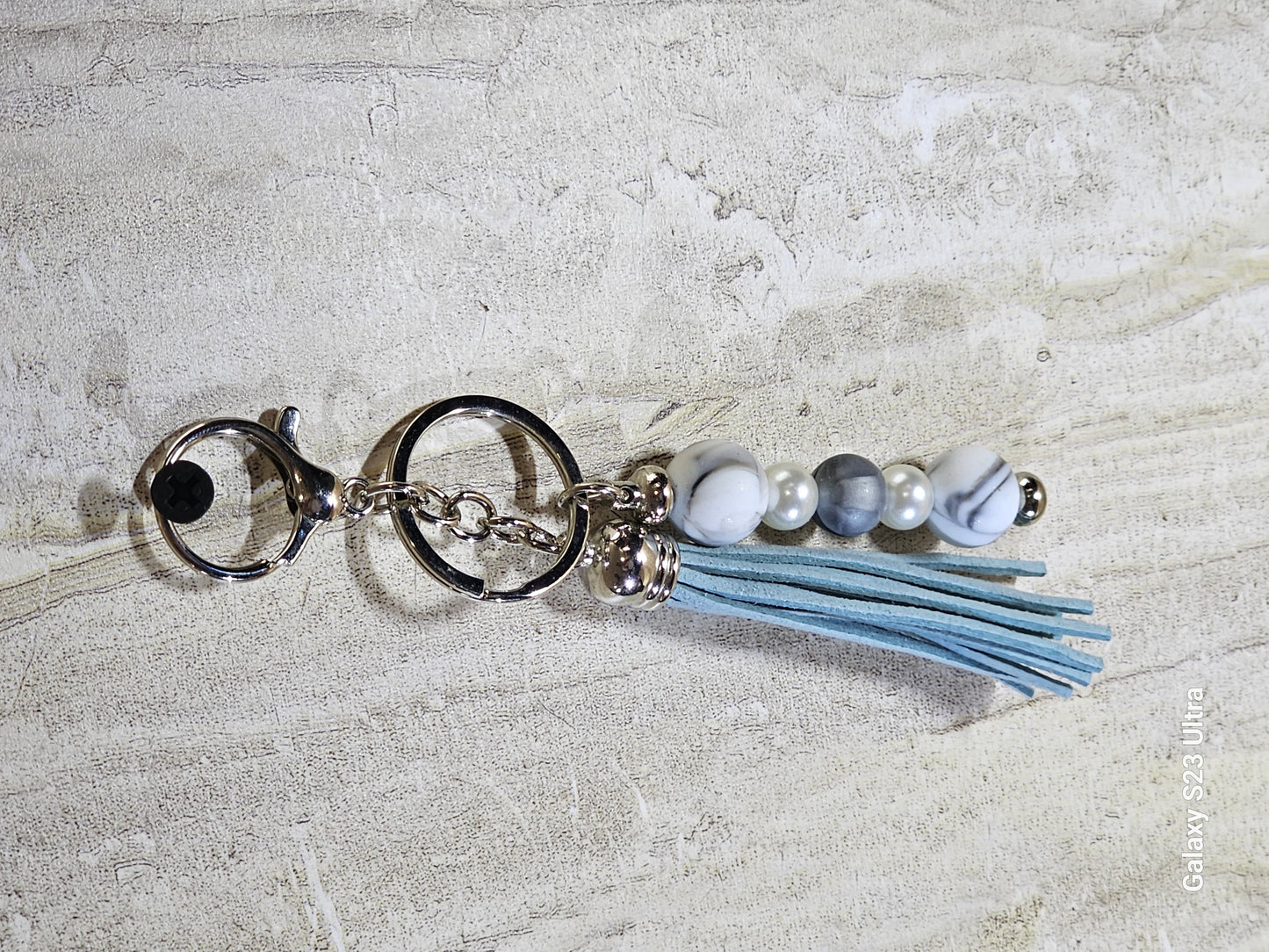 Beaded Bar Keychain