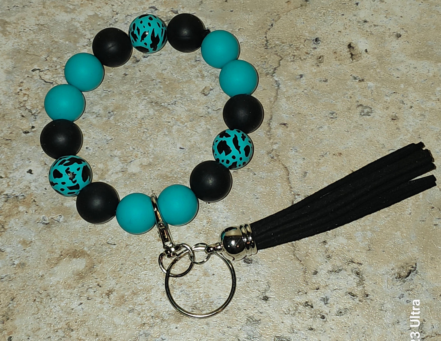 Beaded Wristlet Keychain