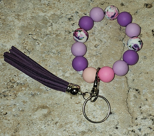Beaded Wristlet Keychain