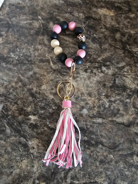 Beaded Wristlet Keychain