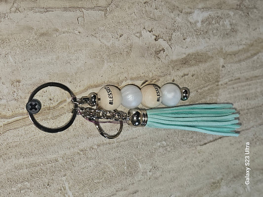 Beaded Bar Keychain