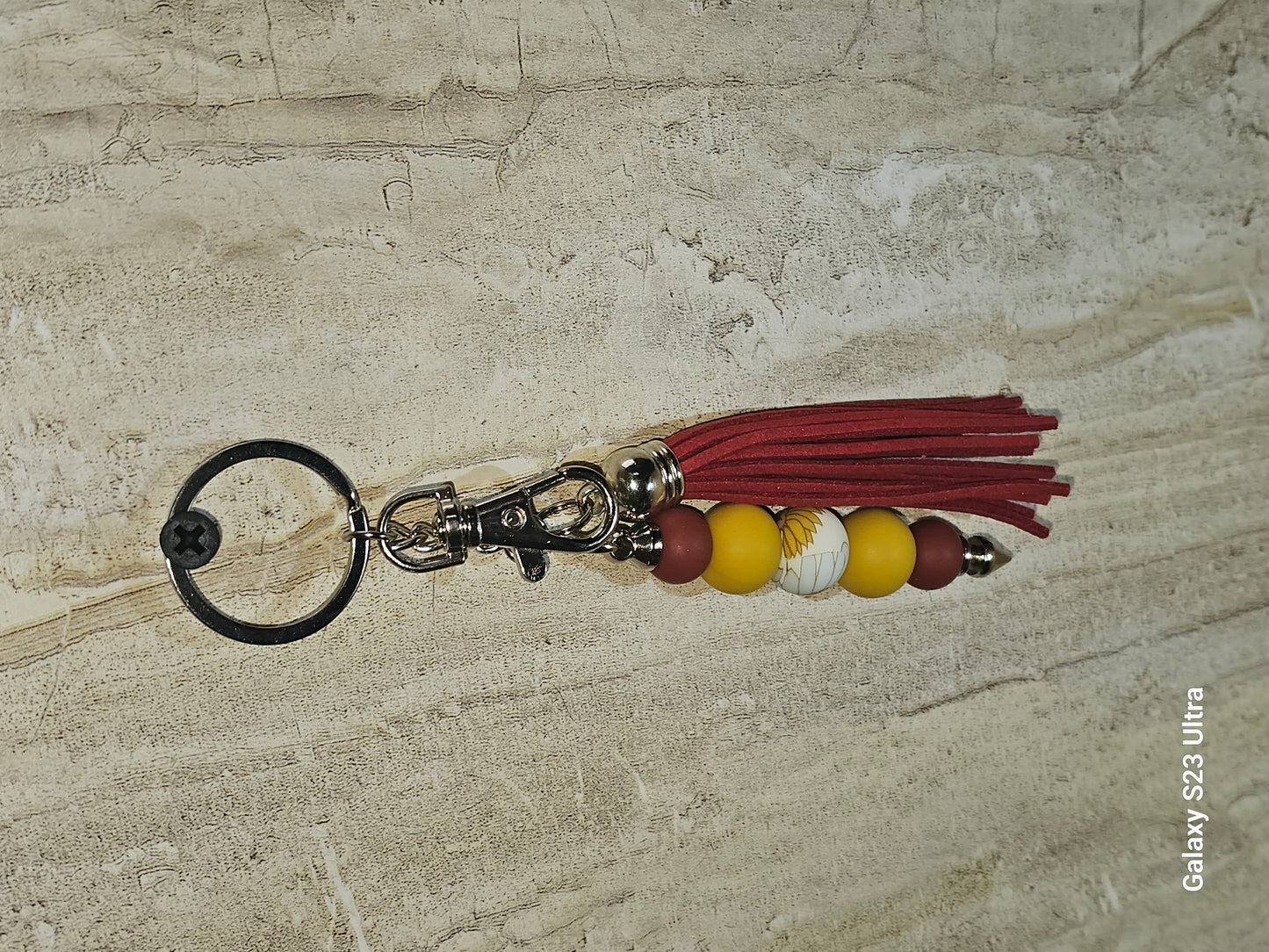 Beaded Bar Keychain