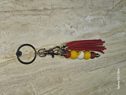 Beaded Bar Keychain