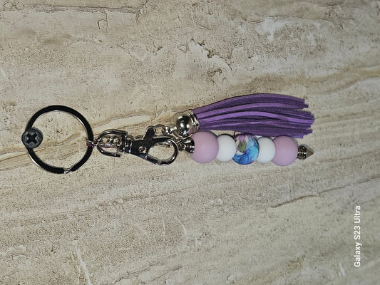 Beaded Bar Keychain