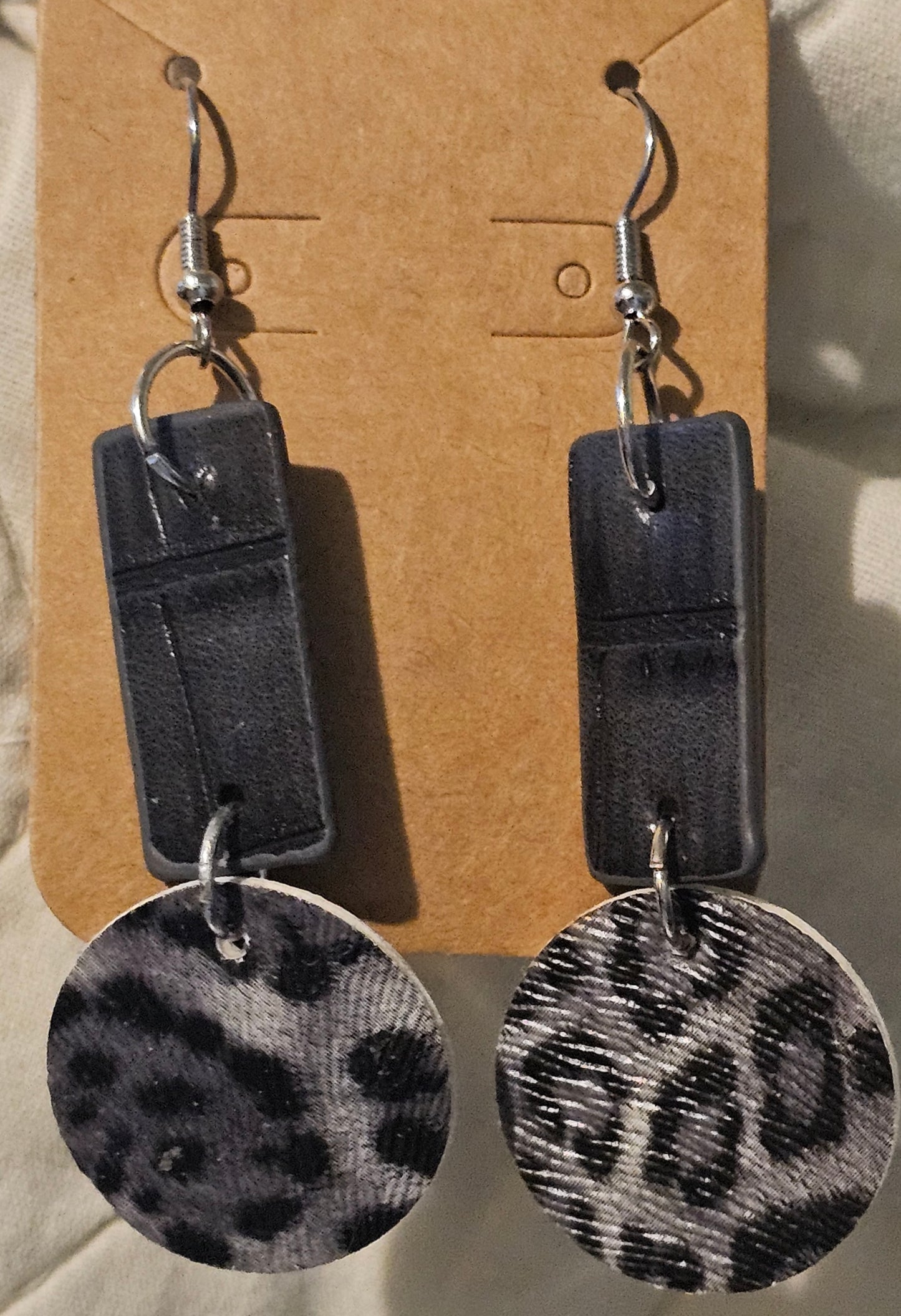 Faux Leather Earrings