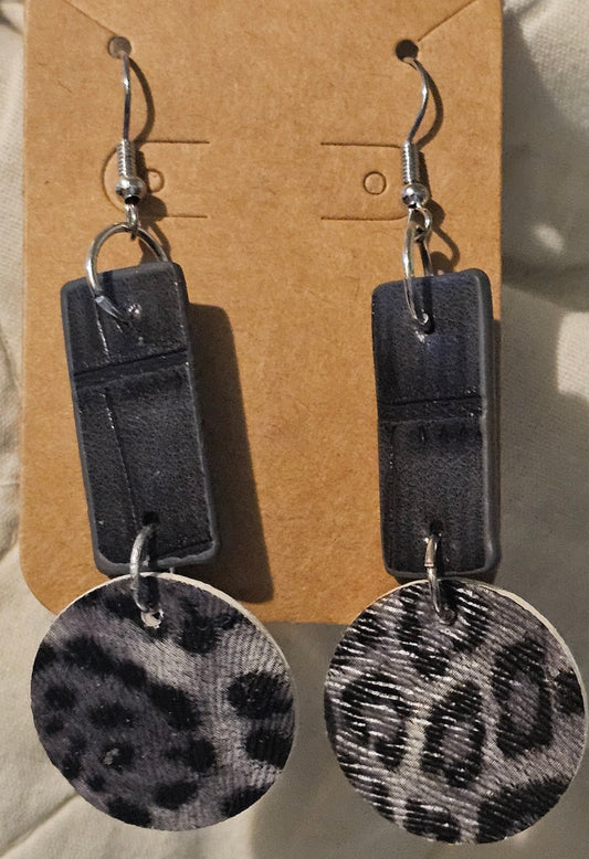 Faux Leather Earrings