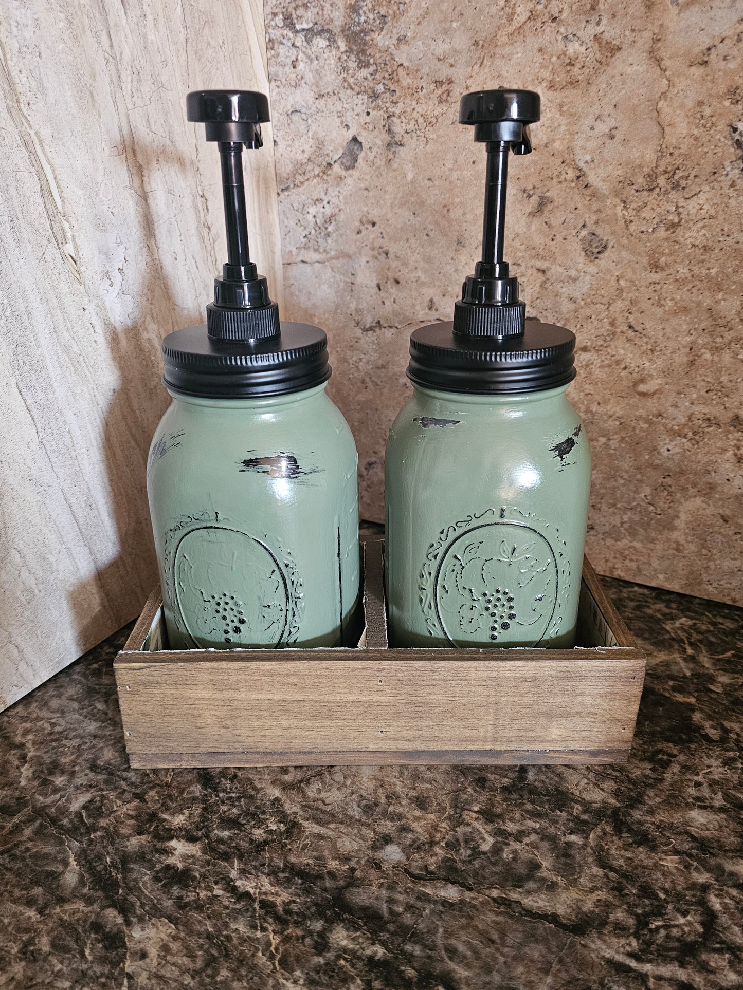 Soap/Lotion Dispenser Set with Crate