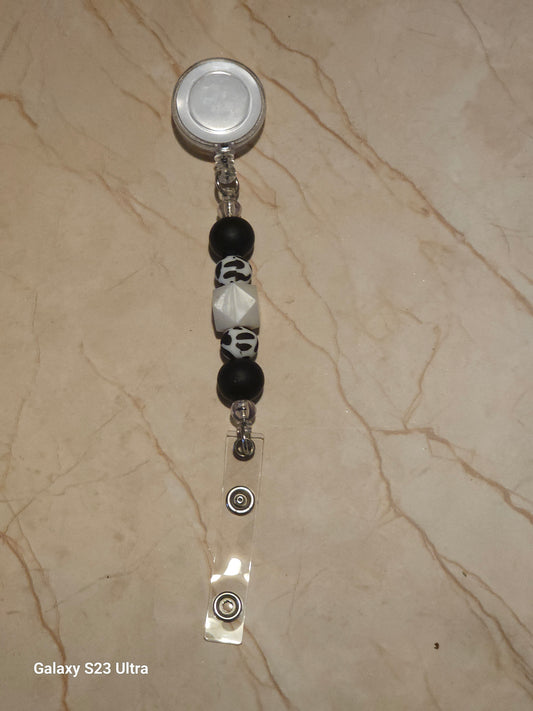 Beaded Badge Reel
