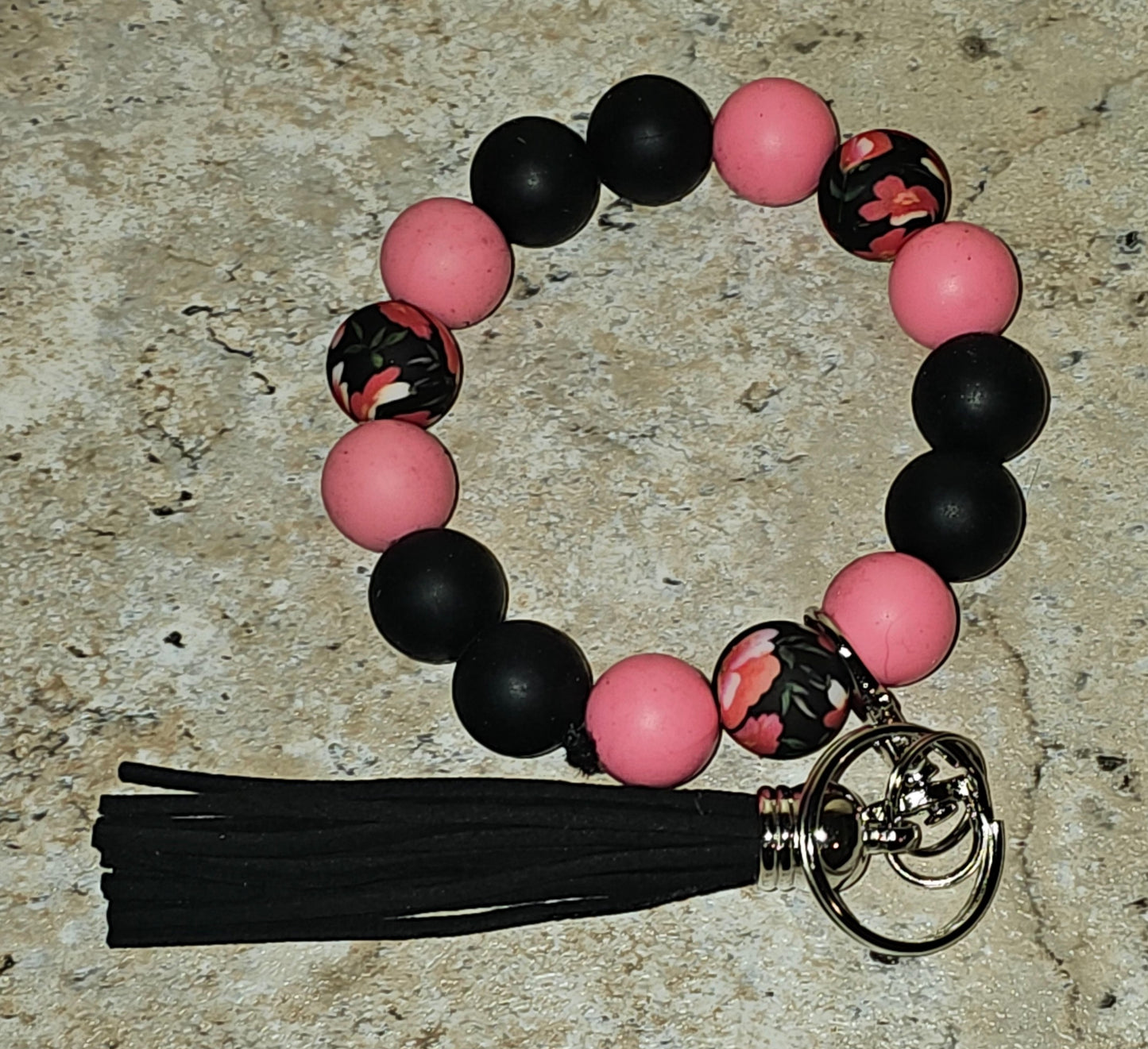 Beaded Wristlet Keychain