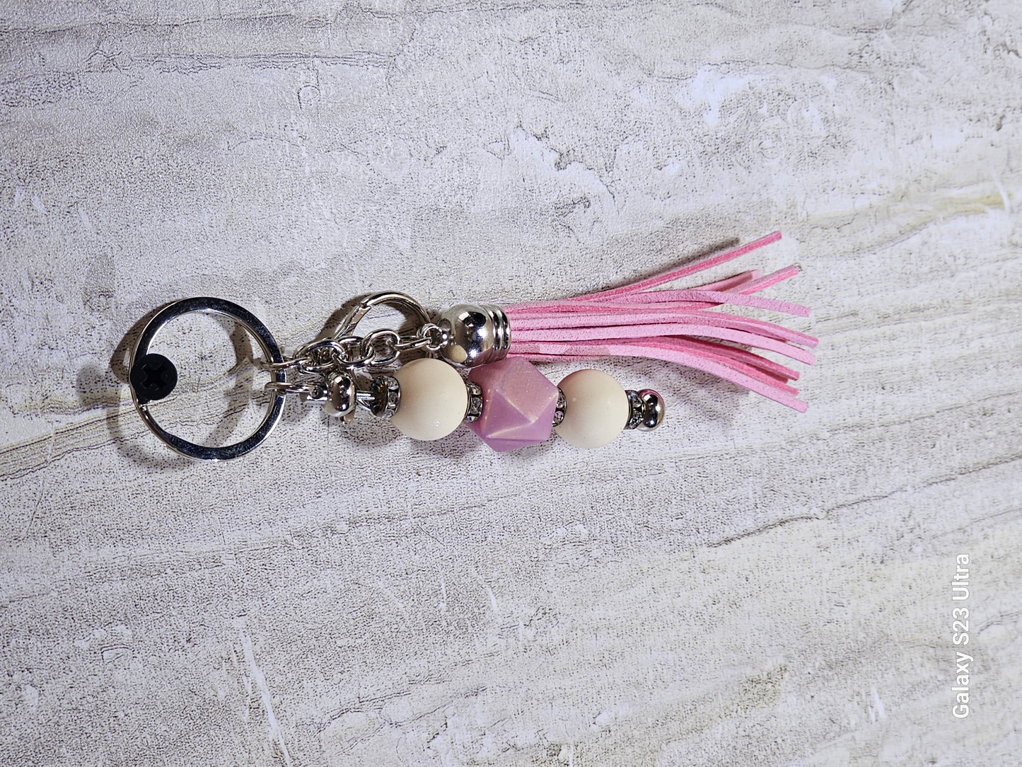 Beaded Bar Keychain